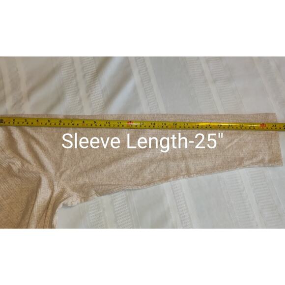 Chaps Womens Beige Top PLUS Sz 3X Lightweight Wide Ribbing Pockets River NWT - Picture 14 of 15